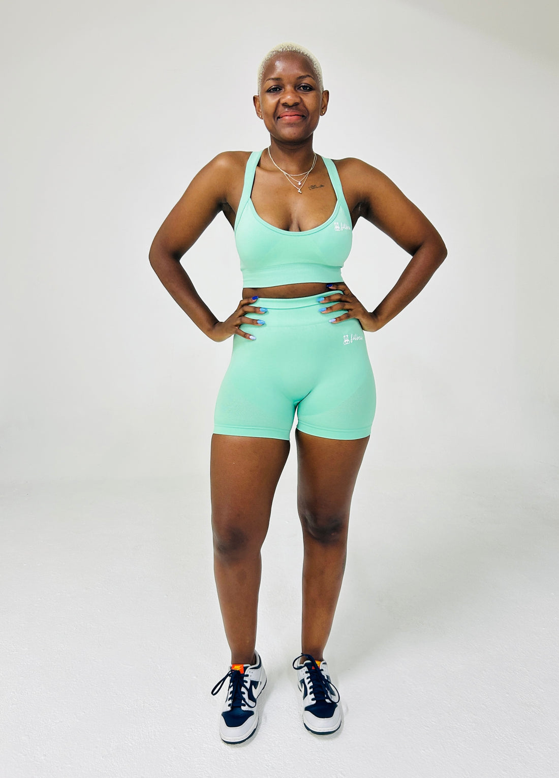 Cross Back Seamless Short Set